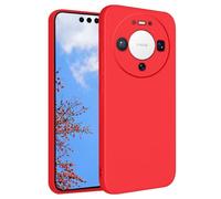 Yarxiawin Custodia per Huawei Mate 80 Pro Sottile Rosa, Setosa al Tatto per Huawei Mate 80 Pro Cover Silicone Morbido Antiurto Case Carino Anti-impronta Estetica (Rosso)