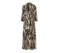 YAS Abito camicia 'YASSAVANNA' crema / stucco / caramello / nero Donna YAS 36 crema / stucco / caramello / nero