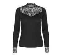 YAS Blace LS Top S. Noos Maglietta a Maniche Lunghe, Nero, L Donna