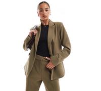 YAS - Blazer monopetto sartoriale color tortora in coordinato-Neutro L