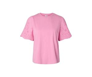 Yas Blusa A Maniche Corte Lex Top Emb