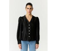 YAS Camicia da donna 'YASRipple' nero Donna - Abbigliamento - Taglie comode - Camicie e tuniche - Camicie YAS M