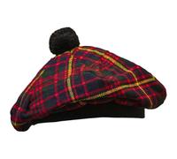 YAS Cappello scozzese Tam o' Shanter Tammy Jimmy cappello piatto in molti tartan, Camerone di Erracht, Taglia unica