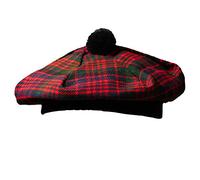 YAS Cappello scozzese Tam o' Shanter Tammy Jimmy cappello piatto in molti tartan, MacDonald, Taglia unica