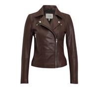 Yas Sophie Leather Jacket Marrone M Donna