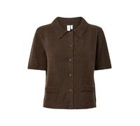 YAS Giacchetta 'YASFRilo' cioccolato Donna - Abbigliamento - Taglie comode - Pullover e cardigan - Cardigan YAS XXL