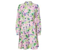 YAS - Vestito camicia corto svolazzante lilla pallido con stampa a fiori-Multicolore 10