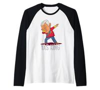 Yas King Dabbing Principe Carlo III Incoronazione Britannica Meme Maglia con Maniche Raglan