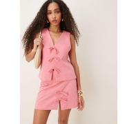 YAS - Minigonna rosa bubblegum con fiocchi in coordinato 8