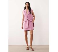 YAS - Minigonna sartoriale rosa malva in coordinato 38