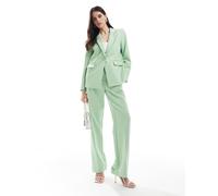 YAS - Pantaloni sartoriali verde chiaro in coordinato S