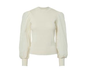 YAS Pullover 'YASDOTME' crema Donna - Abbigliamento - Taglie comode - Pullover e cardigan - Pullover YAS XL