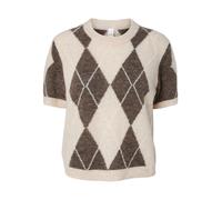 YAS Pullover 'YASJoni' crema / marrone scuro / bianco Donna - Abbigliamento - Taglie comode - Pullover e cardigan - Pullover YAS L