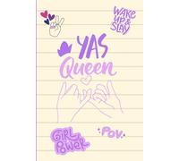 Yas Queen - Girls Lined Notepad | 50 Pages | Cute Pink & Bold Notebook for Teens | Christmas Stocking Filler: A fun graffiti-style lined notepad for ... notes, doodles, journaling, and school lists
