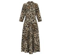 YAS Savanna S Noos-Maglietta a Maniche Lunghe Vestito, Black/AOP:Leo Print, L Donna
