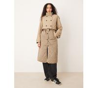 YAS - Trench beige imbottito premium multifunzione taglio lungo-Neutro 38