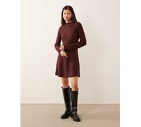 Yas Dolly Long Sleeve Short Dress Rosso L Donna