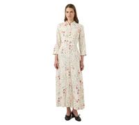 YAS - Vestito camicia lungo bianco con stampa a fiori S