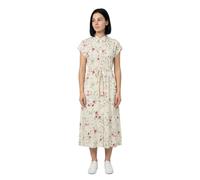 Yas Asina Cs Midi Belt Short Sleeve Midi Dress Beige 34 Donna