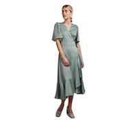Yas Vestito Midi A Maniche Corte Thea