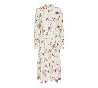 YAS Yasasasina LS Long Shirt Dress S. Noos, Bianco e Grigio, 46