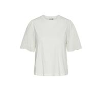YAS Yaslex SS Top W. EMB Sleeves S. Noos Camicia a Maniche Corte Donna (Pacco da 1)