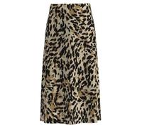 YAS Yaspella HW Midi Skirt S. Noos Gonna, Black/AOP:Leo Print, XXL Donna