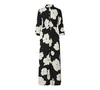 YAS Abito camicia 'Savanna' nero / offwhite, Taglia 42