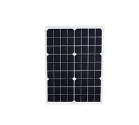 Yasat Pannello Solare Monocristallino 12V 30W per Barche, Camper e Auto - Kit Caricabatterie con Pinze a Coccodrillo - Modulo Fotovoltaico Impermeabile IP65 per Mantenimento Carica Batteria
