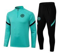 YASHANG Parigi Jersey Tuta di Formazione A Maniche Lunghe Giacca Primavera e Autunno Giacca Tuta Calcio Uniforme Personalizzato PSG Uomini Donna(s-Small,Verde)