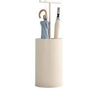 YASHANG Portaombrelli Portaombrelli Compatto per Uso Domestico, Portaombrelli Stand Moderno E Semplice, Secchio Ombrello con Maniglia, con Vaschetta per L'acqua (White)