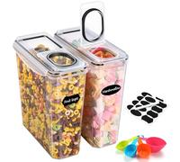 YASHE Contenitori Ermetici per Alimenti, Set di 2 (3.7L), Contenitore Plastica con Coperchio, Senza BPA Contenitori per Alimenti, Contenitori Cucina Organizer per la Conservazione