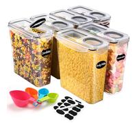 YASHE Contenitori Ermetici per Alimenti, Set di 6 (3.7L), Contenitore Plastica con Coperchio, Senza BPA Contenitori per Alimenti, Contenitori Cucina Organizer per la Conservazione