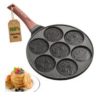 YASHE Padella pancake 7 cavità smile, atossica, senza PTFE e PFAS