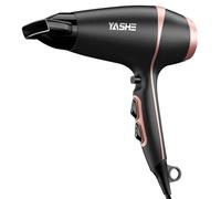 YASHE Phon Capelli Professionale, 2 Velocità & 3 Impostazioni di Calore, Colpo d’Aria Fredda, Asciugacapelli 2000W con Beccuccio di Precisione, Cavo da 1,8 m & Gancio per Appendere