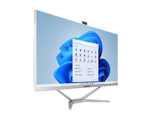 YASHI AY32417 Pioneer S AIO, 23,8 ", Intel® Core i3-10105, RAM 8 GB, 256 GB SSD, Bianco / Argento, Windows 11 Pro