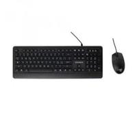 Yashi tastiera e mouse usb kit, soft, nero, ita