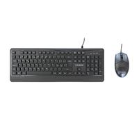 Yashi Professional Multimedia Soft Keyboard & Mouse USB KIT - Black - ITA/ENG MY