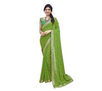 Yashika Sari da donna, Verde 01, taglia unica