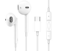 Yashvi Cuffie USB C per iPhone 17 Air 16 15 17 Pro Max Auricolari USB C con microfono Controllo del volume USBC Wired USB Tipo C Auricolari per Pixel 10 9 Pro 8 7 6A /S25 Ultra/S24/S23/S22/S21/S20/A17