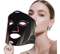 Yaskyly Maschera LED Viso, 8 Colori Maschera LED Morbido Silicone con Telecomando per La Cura della Pelle del Viso Ringiovanimento Prodotto Anti-invecchiamento per Le Rughe 850nm Nel Vicino Infrarosso