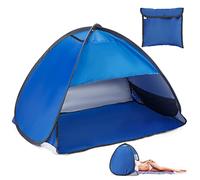 Yaskyly Tenda da spiaggia pop-up, mini tenda da spiaggia per poggiatesta personale, tenda da spiaggia per animali domestici, tenda di protezione per la testa del viso con supporto per telefono e borsa