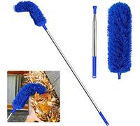 yasoe per la Pulizia della Grondaia Attrezzo per Tetti con Telescopica Estensibile 8.2Ft Strumento per la Pulizia della Protezione Easy Remove Leave, Blu