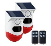 Yasorn Allarme rilevatore di movimento intelligente, sensore di movimento con telecomando, 120dB IR portata di rilevamento 12m/110°, (WiFi 2.4GHz) compatibile con Tuya Smart/Smart Life APP (2 Pack).