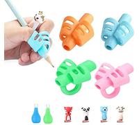 YASQZ-Set di 10 impugnature per matite per bambini, per matite e matite per bambini, per mancini e destrorsi, in silicone, ergonomiche e triangolari