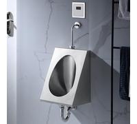YASS Toilette per Bagno in Acciaio Inox 304 per Famiglie, orinatoio per Uomo con valvola di Scarico con sensore, per Bagno, Hotel, luoghi pubblici