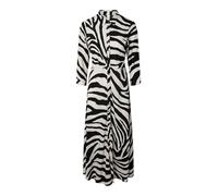 Yas Savanna Long Shirt 3/4 Sleeve Long Dress Beige,Nero XL Donna