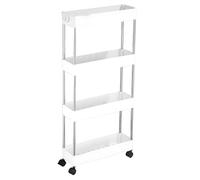 YASTA Carrello con Ruote Portatutto a 4 Livelli Organizer Cucina