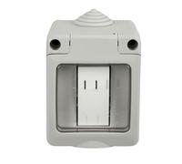 YASTA Contenitore Stagno 1 Modulo da Esterno IP55 con Sportello e Interruttore Unipolare 16A 250V