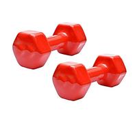 Coppia pesi palestra 5kg manubrio esagonale gommato antiscivolo allenamento fit